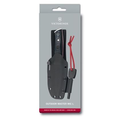 Victorinox - Походен нож 22 cм черен/хром