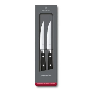 Victorinox - Комплект ножове за стейк GRAND MAITRE, 12 cm, 2 бр., черни