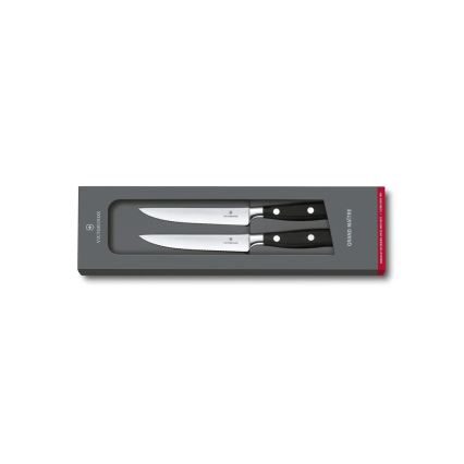 Victorinox - Комплект ножове за стейк GRAND MAITRE, 12 cm, 2 бр., черни