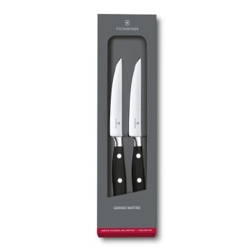 Victorinox - Комплект ножове за стек GRAND MAITRE, 12 см, 2 бр., черни