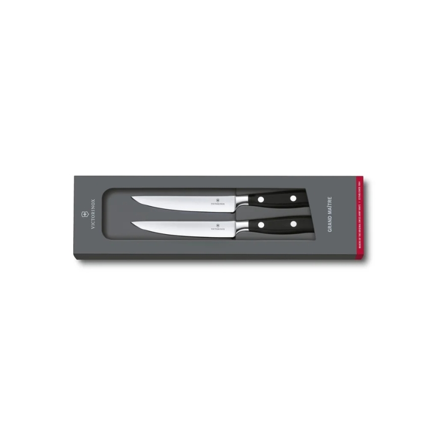Victorinox - Комплект ножове за стек GRAND MAITRE, 12 см, 2 бр., черни