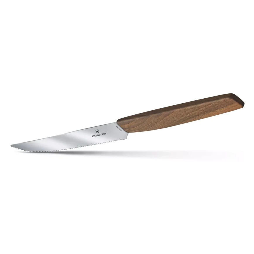 Victorinox - Комплект от 2 ножа за стейк SWISS MODERN, 12 cm, орех