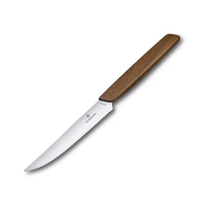 Victorinox - Комплект от 2 ножа за стейк SWISS MODERN, 12 cm, орех