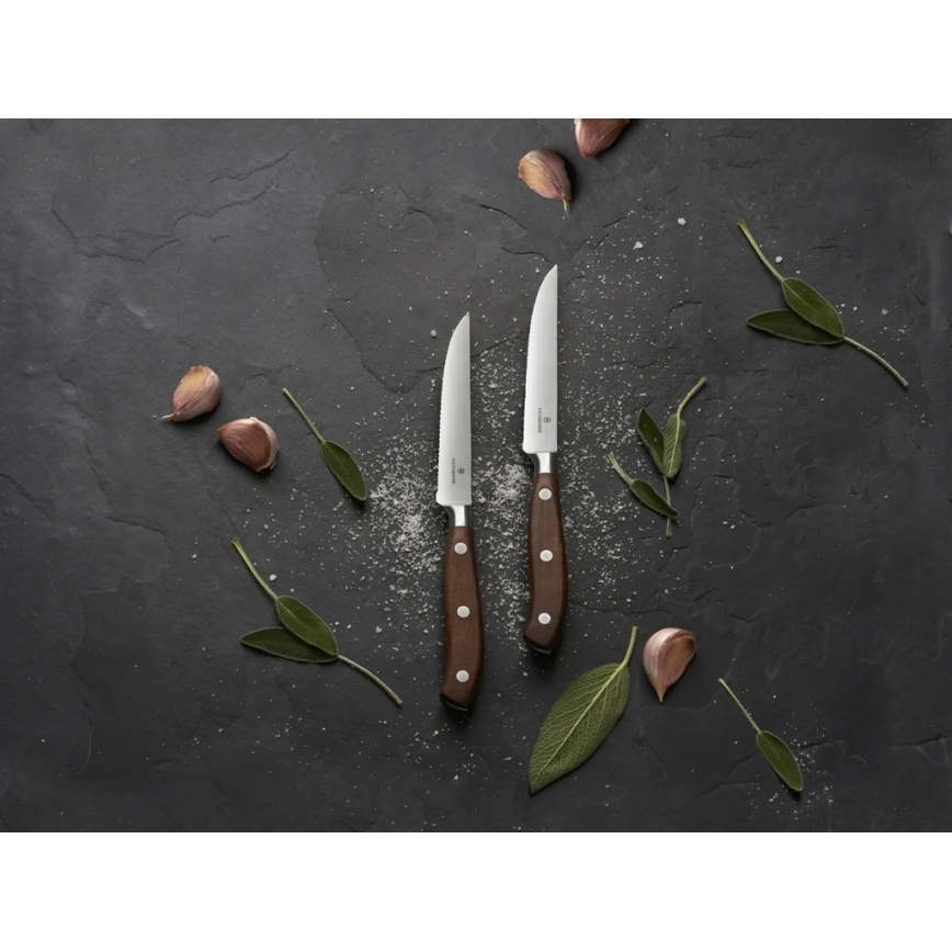 Victorinox - Комплект от 2 ножа за стек GRAND MAITRE, 12 см, с кленови дръжки