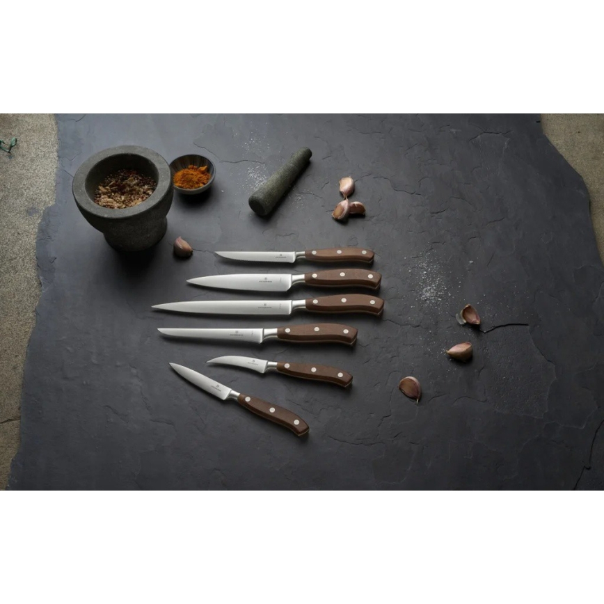 Victorinox - Комплект от 2 ножа за стек GRAND MAITRE, 12 см, с кленови дръжки