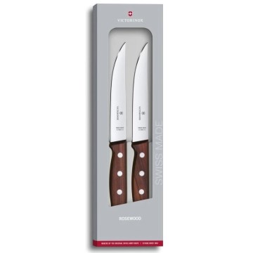 Victorinox - Комплект от 2 стейк ножа WOOD 14 см, клен