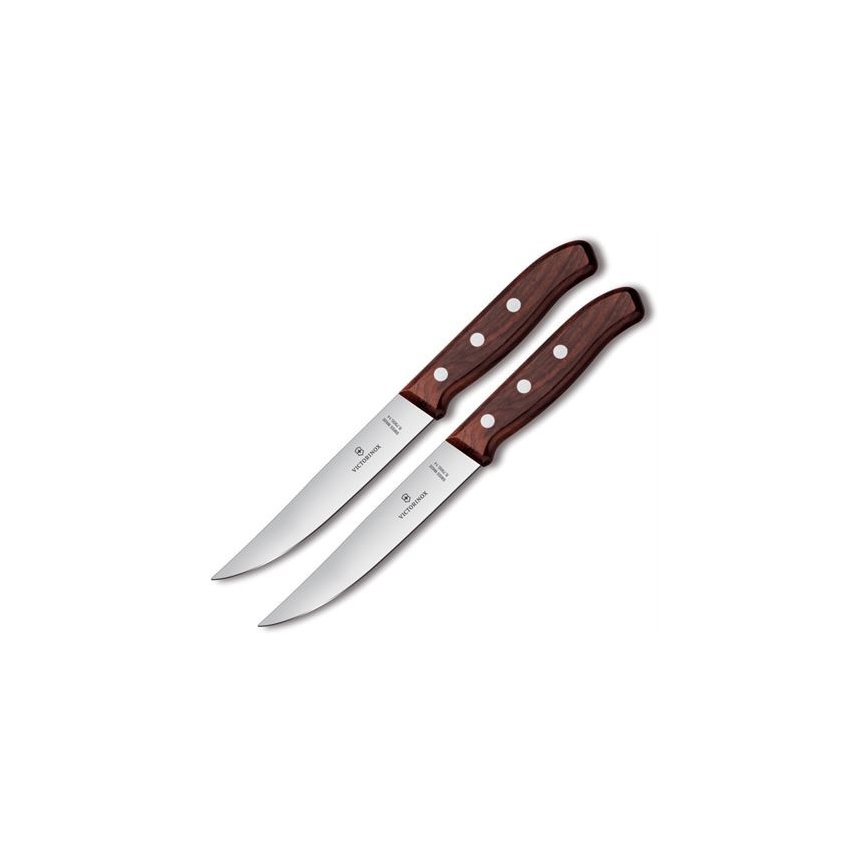 Victorinox - Комплект от 2 стейк ножа WOOD 14 см, клен