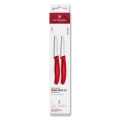 Victorinox - Комплект от 2 кухненски ножа за зеленчуци SWISS CLASSIC, 8 см, червен