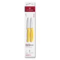 Victorinox - Комплект от 2 кухненски ножа за зеленчуци SWISS CLASSIC, 8 см, жълт