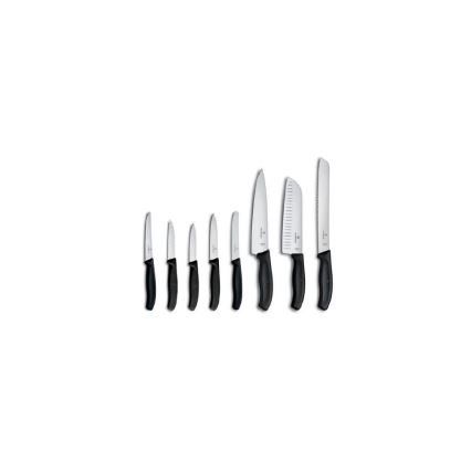 Victorinox - Комплект от 9 кухненски ножа SWISS CLASSIC с блок от бук, бежов