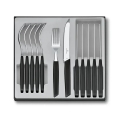 Victorinox - Комплект прибори SWISS MODERN, 12 части, черен