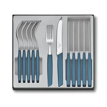 Victorinox - Комплект прибори SWISS MODERN, 12 части, син