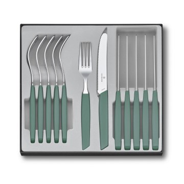 Victorinox - Комплект столови прибори SWISS MODERN, 12 части, тюркоазен