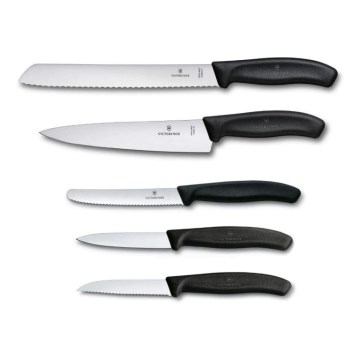Victorinox - Комплект кухненски ножове SWISS CLASSIC 5 бр. черен