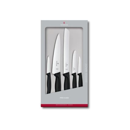 Victorinox - Комплект кухненски ножове SWISS CLASSIC 5 бр. черен