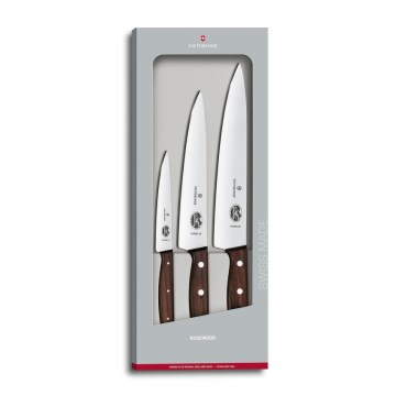 Victorinox - Комплект кухненски ножове WOOD, 3 бр., клен