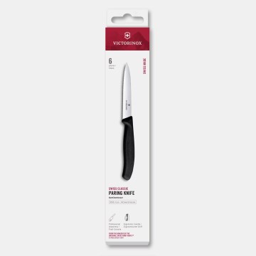 Victorinox - Комплект кухненски ножове за зеленчуци SWISS CLASSIC 10 см 6 бр. черен
