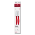 Victorinox - Комплект кухненски ножове за зеленчуци SWISS CLASSIC 8 см 2 бр. червен