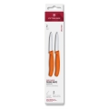 Victorinox - Комплект кухненски ножове за зеленчуци SWISS CLASSIC 8 см, 2 бр., оранжеви