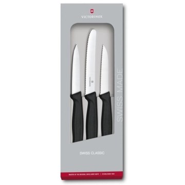 Victorinox - Комплект кухненски ножове за зеленчуци 3 бр. черен