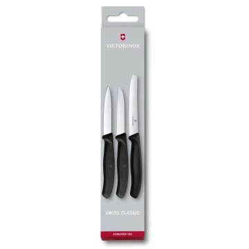 Victorinox - Комплект кухненски ножове за зеленчуци 3 бр. черен