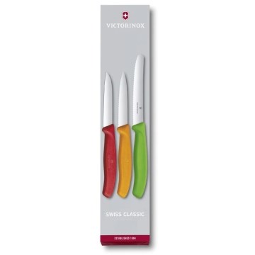 Victorinox - Комплект кухненски ножове за зеленчуци 3 бр. микс от цветове