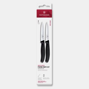 Victorinox - Комплект кухненски ножове за зеленчуци SWISS CLASSIC 10 см, 2 бр., черен