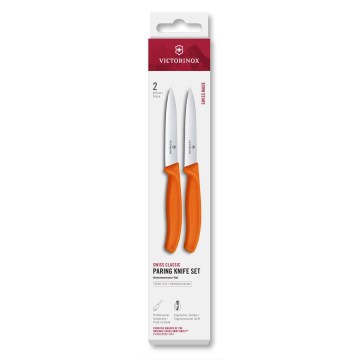 Victorinox - Комплект кухненски ножове за зеленчуци SWISS CLASSIC 10 см 2 бр. оранжеви