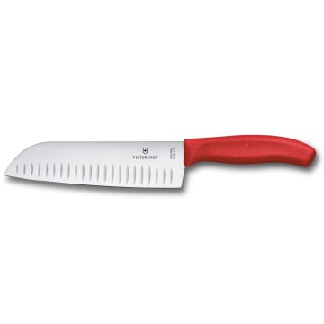 Victorinox - кухненски нож Santoku SWISS CLASSIC, 17 см, червен