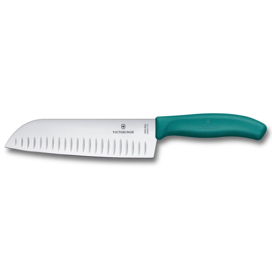 Victorinox - кухненски нож Santoku SWISS CLASSIC 17 см тюркоазен
