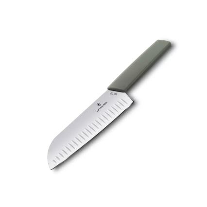 Victorinox - Кухненски нож Santoku SWISS MODERN 17 cm зелен