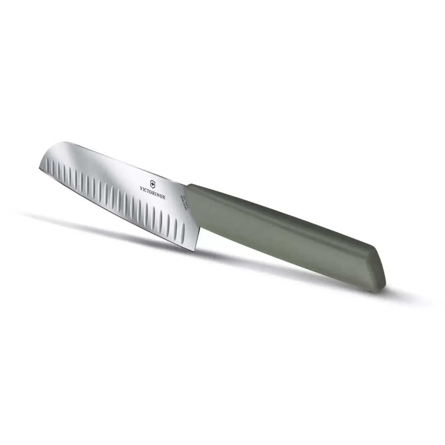 Victorinox - Кухненски нож Santoku SWISS MODERN 17 cm зелен