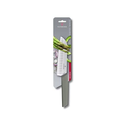 Victorinox - Кухненски нож Santoku SWISS MODERN 17 cm зелен