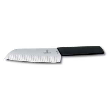 Victorinox - Кухненски нож сантоку SWISS MODERN 17 см черен