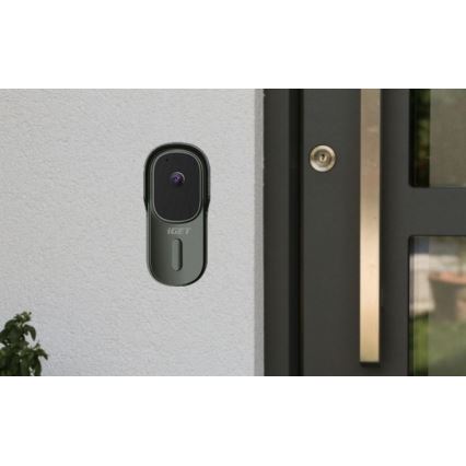 Видео звънец за врата със сензор за движение Full HD 1080p 5200 mAh IP65 Wi-Fi антрацит