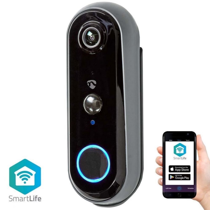 Видео звънец за врата със сензор за движение Full HD 1080p 5200 mAh Wi-Fi IP54