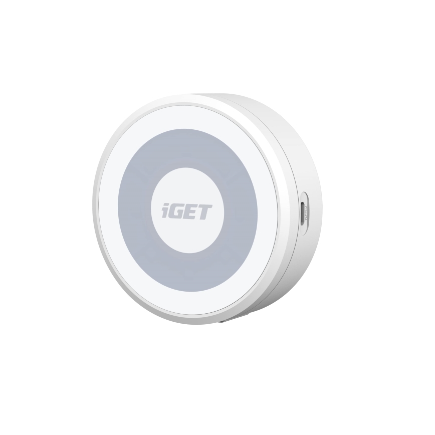 Видео звънец за врата със сензор за движение Full HD 1080p IP65 Wi-Fi бял + високоговорител