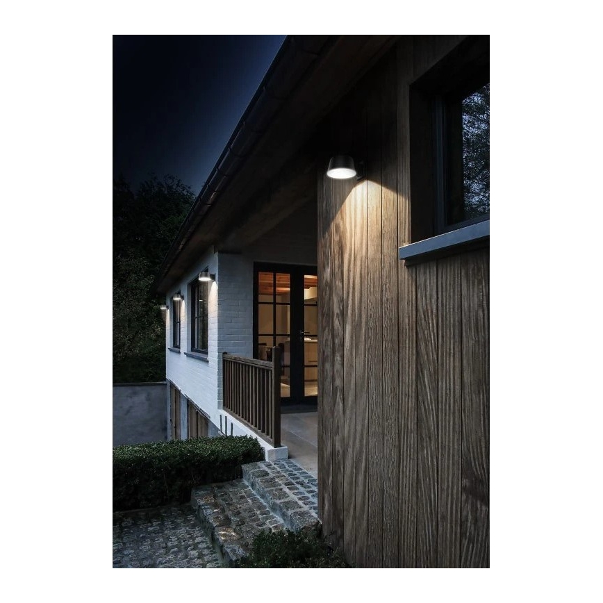 Viking - Димируема соларна стенна LED лампа със сензор LED/1W/3,7V IP44 4000K 2000 mAh