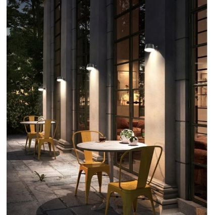 Viking - Димируема соларна стенна LED лампа със сензор LED/1W/3,7V IP44 4000K 2000 mAh