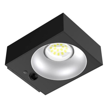 Viking - димируемо LED соларно стенно осветително тяло със сензор LED/2W/3,7V IP65 4000K 2000 mAh