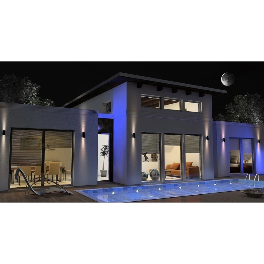 Viking - LED соларна стенна лампа с регулируема яркост LED/1,5W/3,7V IP65 4000K 2000 mAh