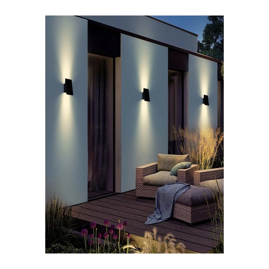 Viking - LED соларна стенна лампа с регулируема яркост LED/1,5W/3,7V IP65 4000K 2000 mAh