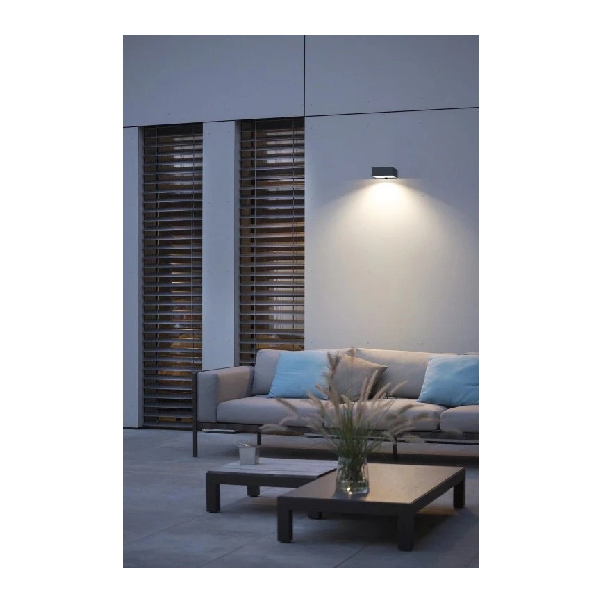 Viking - димируемо LED соларно стенно осветително тяло със сензор LED/2W/3,7V IP65 4000K 2000 mAh