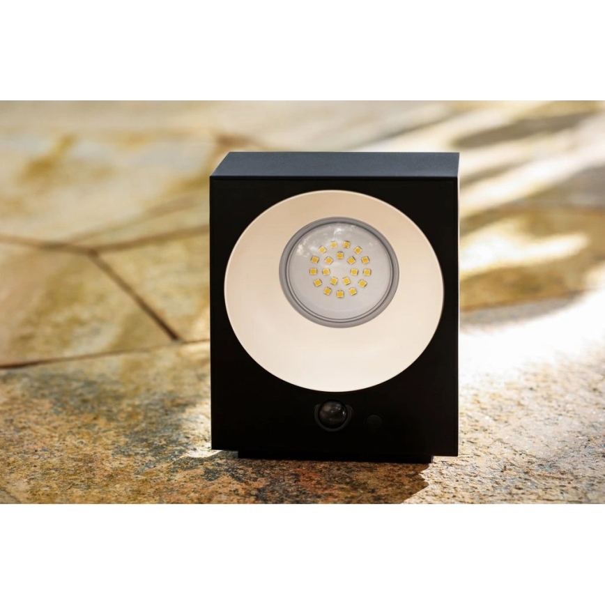 Viking - димируемо LED соларно стенно осветително тяло със сензор LED/2W/3,7V IP65 4000K 2000 mAh