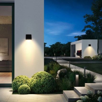 Viking - LED соларна стенна лампа с датчик и възможност за димиране LED/2W/3,7V IP54 4000K 2000 mAh