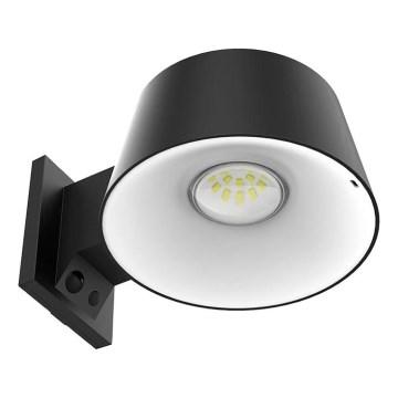 Viking - LED димируемо соларно стенално осветително тяло със сензор LED/1W/3,7V IP44 4000K 2000 mAh