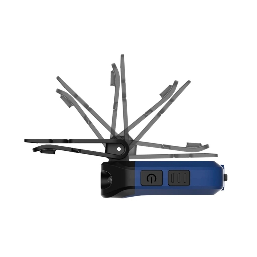 Viking - LED презареждаем фенер с регулируема яркост, сензор и червена светлина LED/5V IPX4 200 lm 500 mAh