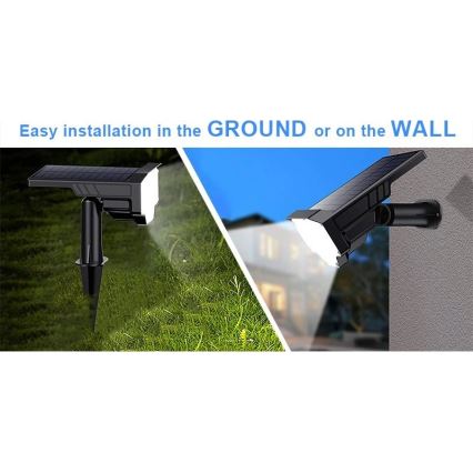 Viking - LED соларна лампа LED/1W/3,7V IP65 6000K 2200 mAh