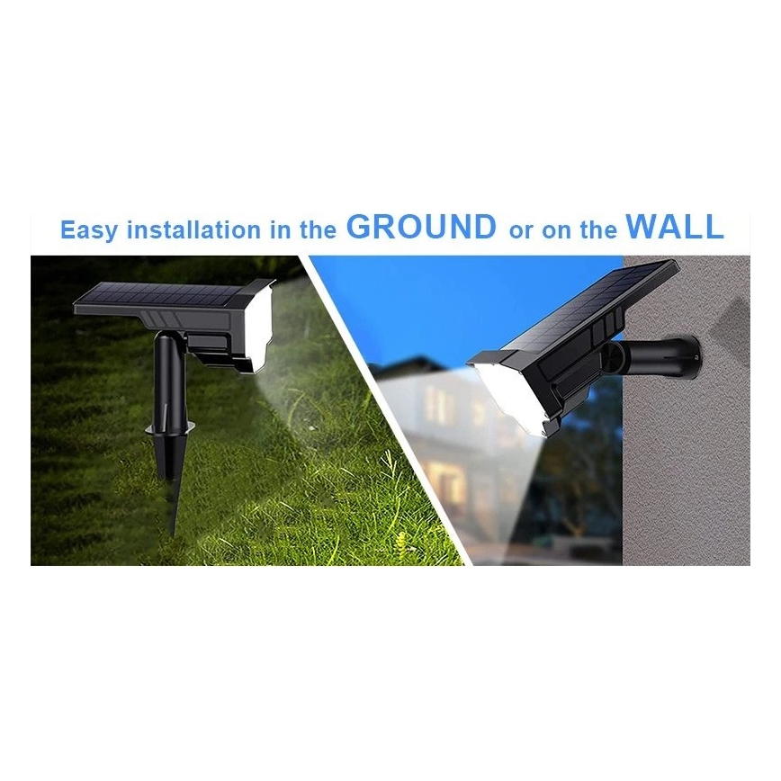 Viking - LED соларна лампа LED/1W/3,7V IP65 6000K 2200 mAh