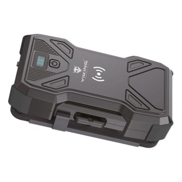 Viking - Power Bank с LED фенер, безжично зареждане и соларен панел, Power Delivery 22,5 W / 30 000 mAh